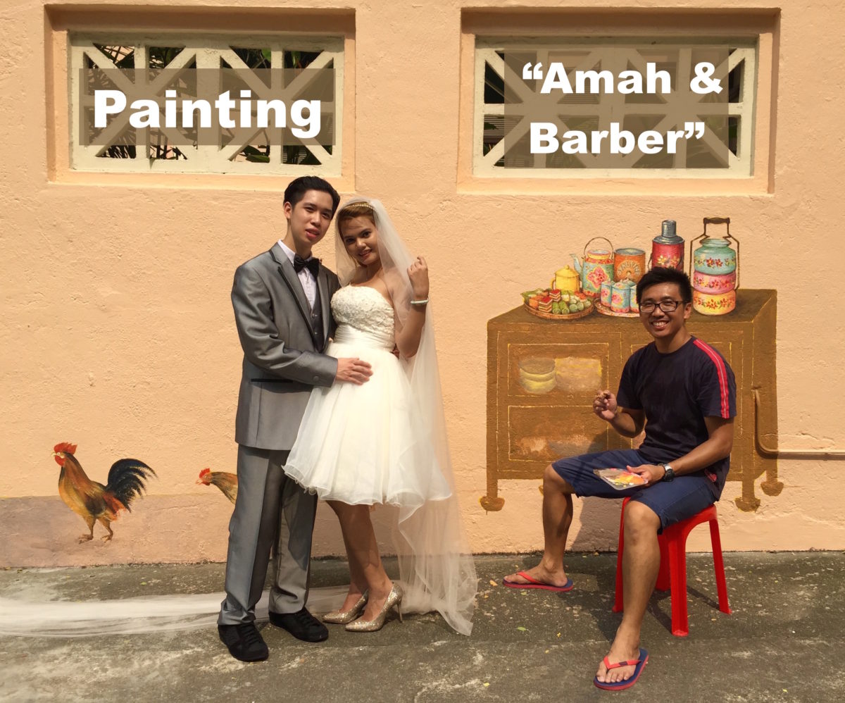 Painting “Amah” & “Barber” Murals