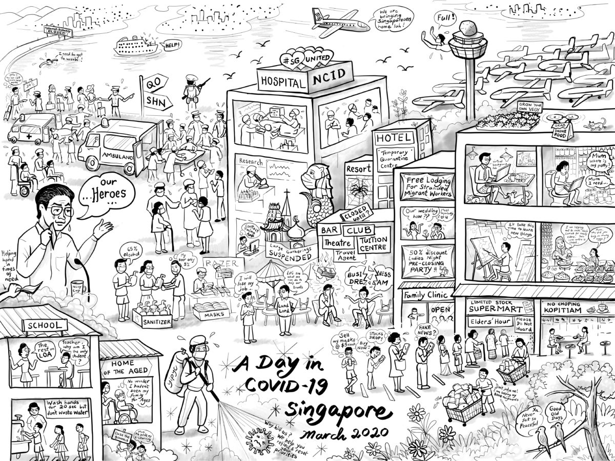 A Day in COVID-19 Singapore